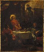 Eugene Delacroix Disciples at Emmaus painting